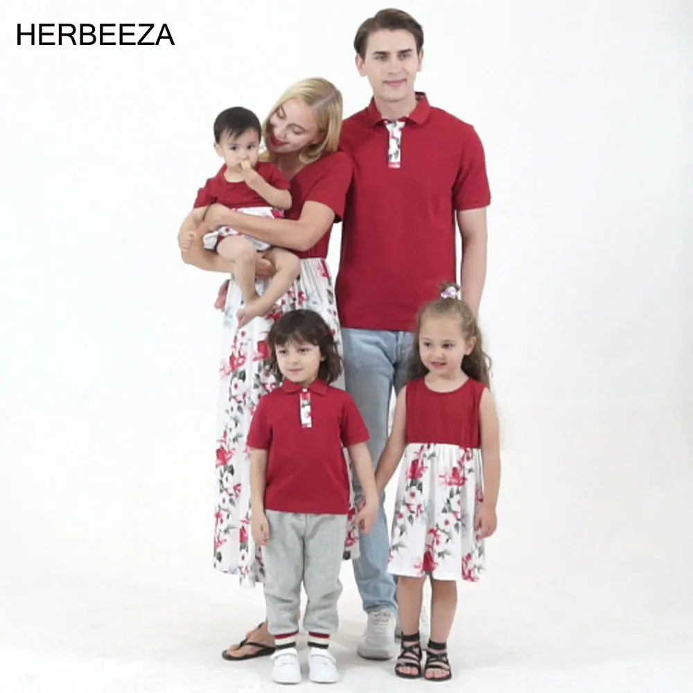 Family Matching Clothes Floral Print Mother Daughter Dress Sets Mommy And Me Summer Dad Son Polo Shirt Matching Family Outfits
Family Matching Clothes Floral Print Mother Daughter Dress Sets Mommy And Me Summer Dad Son Polo Shirt Matching Family Outfits