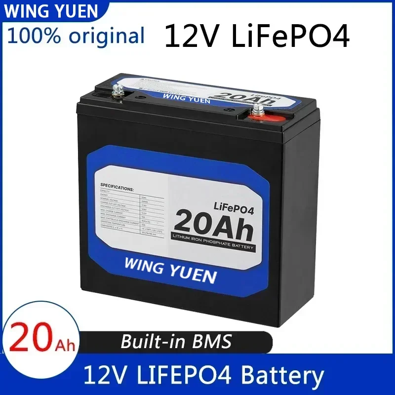 

New 12V 20Ah LiFePo4 Battery Lithium Iron Phosphate 12V 24V LiFePo4 Rechargeable Battery for Kid Scooters Boat Motor No Tax