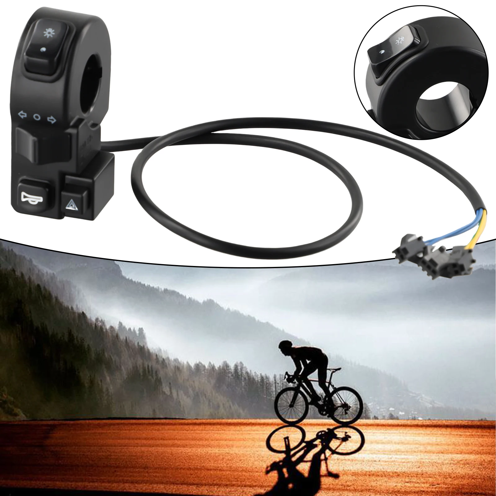 1pc Handlebar Switch ABS Cycling Accessories For Electric Scooter TwistE-Bike With 7/8 Inch 22MM Application Black
1pc Handlebar Switch ABS Cycling Accessories For Electric Scooter TwistE-Bike With 7/8 Inch 22MM Application Black