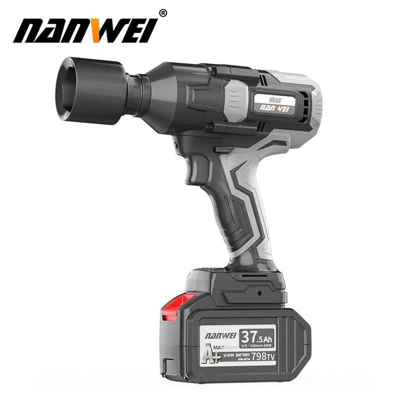 NANWEI 600N Easy Removal Of Car Tires Industrial Brushless Lithium Wrench Super Torque Cordless Electric Wrench
NANWEI 600N Easy Removal Of Car Tires Industrial Brushless Lithium Wrench Super Torque Cordless Electric Wrench