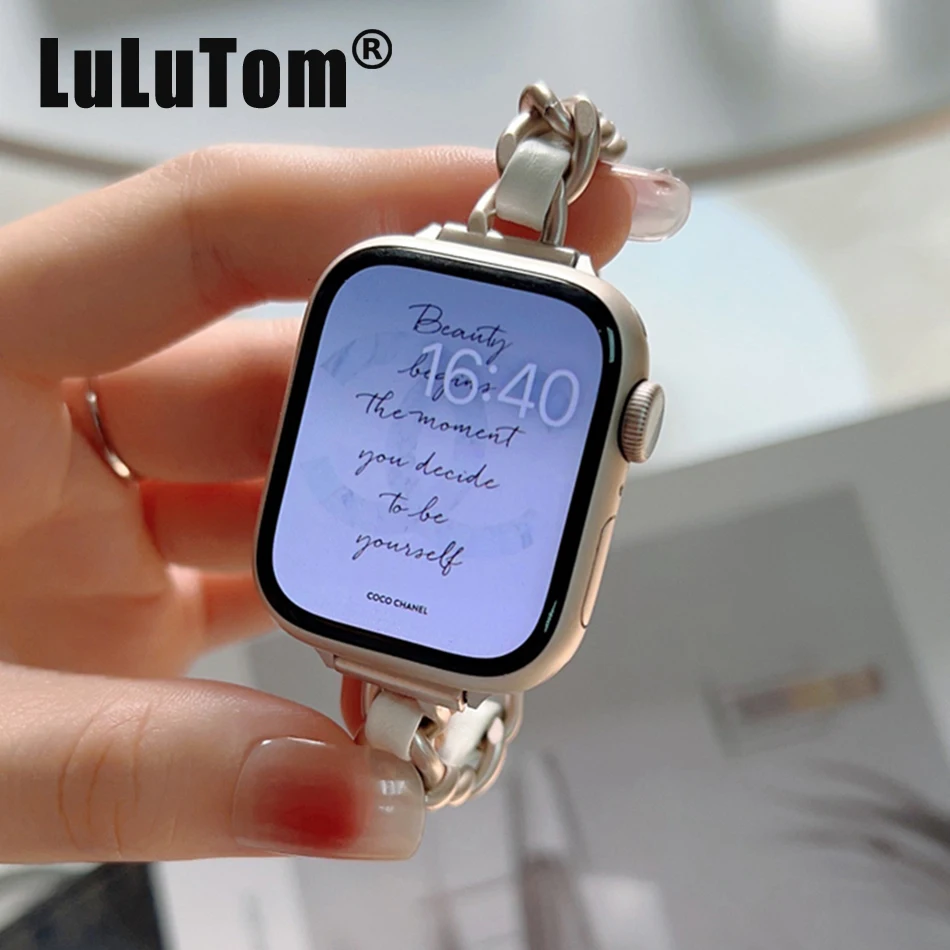 Metal Steel Strap For Apple Watch UItra 8 7 49mm 45mm 44mm Fine Chain Wristband For iWatch Series 6 5 SE 4 42mm 40mm 38mm Correa
Metal Steel Strap For Apple Watch UItra 8 7 49mm 45mm 44mm Fine Chain Wristband For iWatch Series 6 5 SE 4 42mm 40mm 38mm Correa