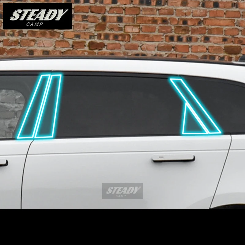 

For Land Range Rover Velar 2017-2023 Car Exterior Car Window Pillar Anti-scratch TPU Protective Film Anti-scratch Accessories