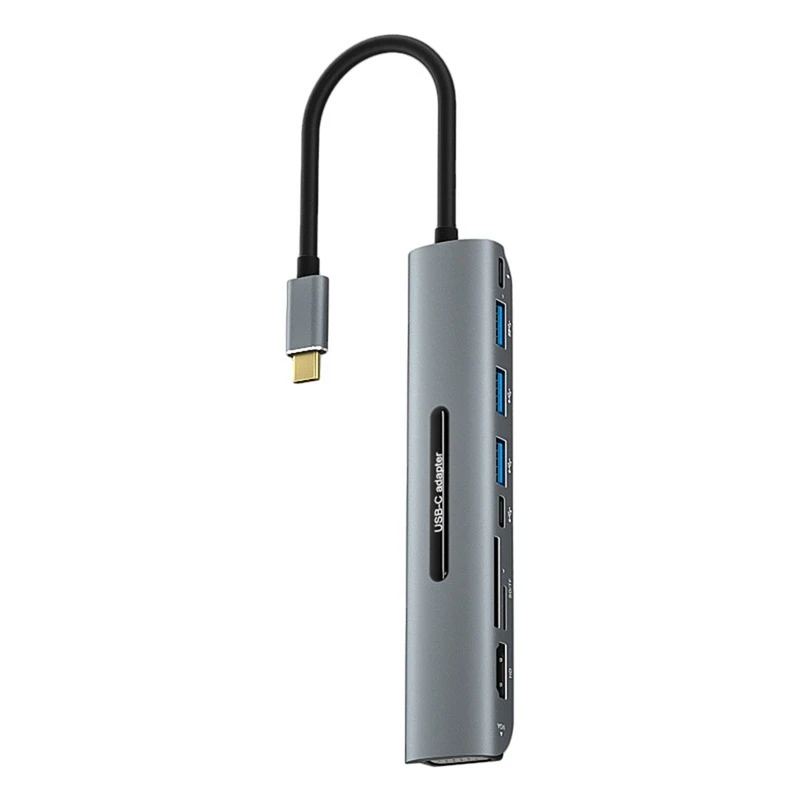 USB C Hub, док-станция USB C 9 в 1, адаптер док-станции USB C с 4K , VGA, для Pro/Air и планшетов
USB C Hub, док-станция USB C 9 в 1, адаптер док-станции USB C с 4K , VGA, для Pro/Air и планшетов