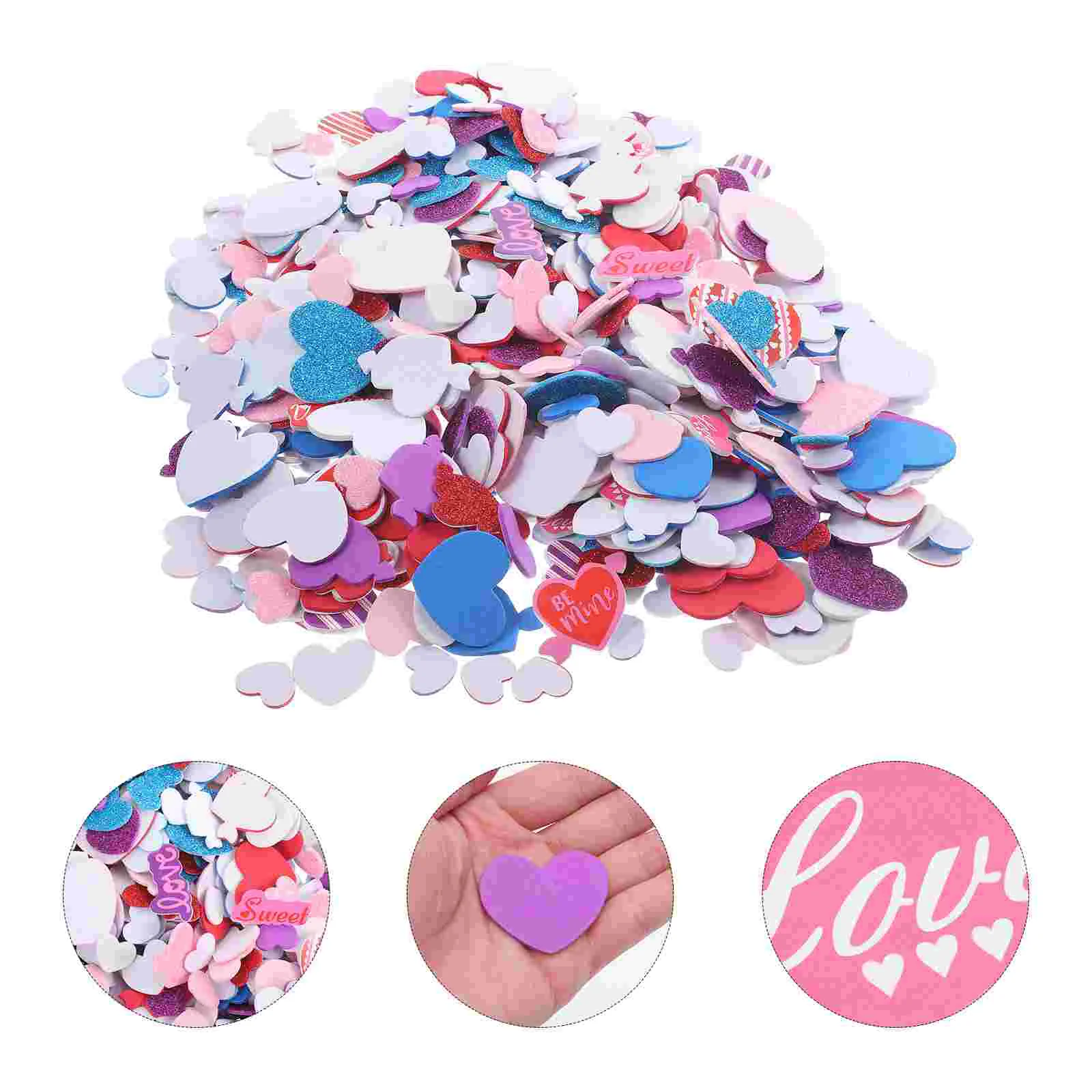 

Love Stickers Mini Heart Foam Letter Wedding Foams Valentine's Day Self-Adhesive Party Supplies Small