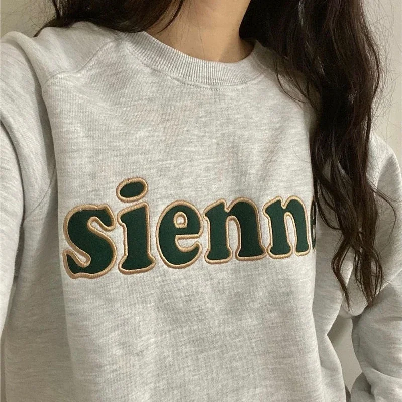Fall Winter Letter Print Long Sleeves Pullover Sweatshirts for Women Men Unisex Simple Style Fashion Warm Clothing
Fall Winter Letter Print Long Sleeves Pullover Sweatshirts for Women Men Unisex Simple Style Fashion Warm Clothing