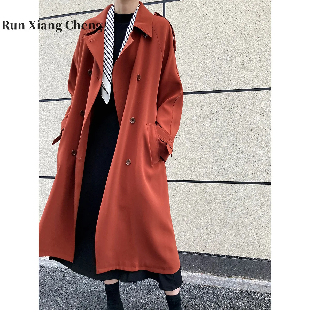 RUN XIANG CHENG 2023 Autumn New Drop British Style Loose Mid Length Knee Length Windbreaker Women's Coat Free Shipping Red
RUN XIANG CHENG 2023 Autumn New Drop British Style Loose Mid Length Knee Length Windbreaker Women's Coat Free Shipping Red