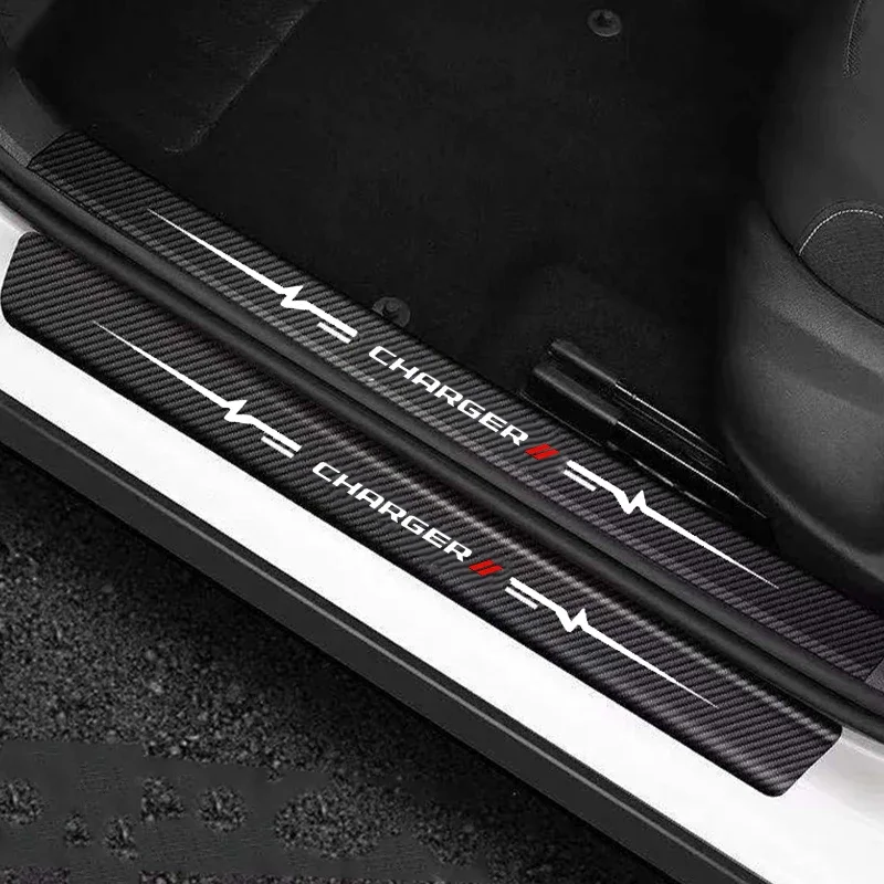 Наклейки на дверной порог автомобиля, наклейки на бампер для Dodge Charger Logo 2020 2019, кожаные аксессуары из углеродного волокна
Наклейки на дверной порог автомобиля, наклейки на бампер для Dodge Charger Logo 2020 2019, кожаные аксессуары из углеродного волокна