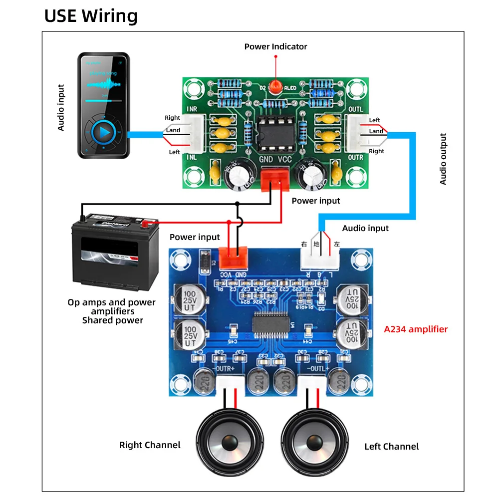XH-A902 NE5532 Operational Pre-Amplifier Module Dual Channel Digital Audio Front Amplifier Board Preamplifier 5 Times Rate 12V
XH-A902 NE5532 Operational Pre-Amplifier Module Dual Channel Digital Audio Front Amplifier Board Preamplifier 5 Times Rate 12V