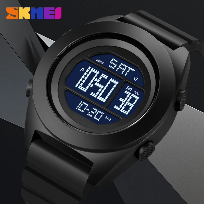 

SKMEI Fashion Sport Watch For Men LED Electronic Waterproof Alarm Chrono Countdown Military Wristwatches Male Clock Reloj Hombre