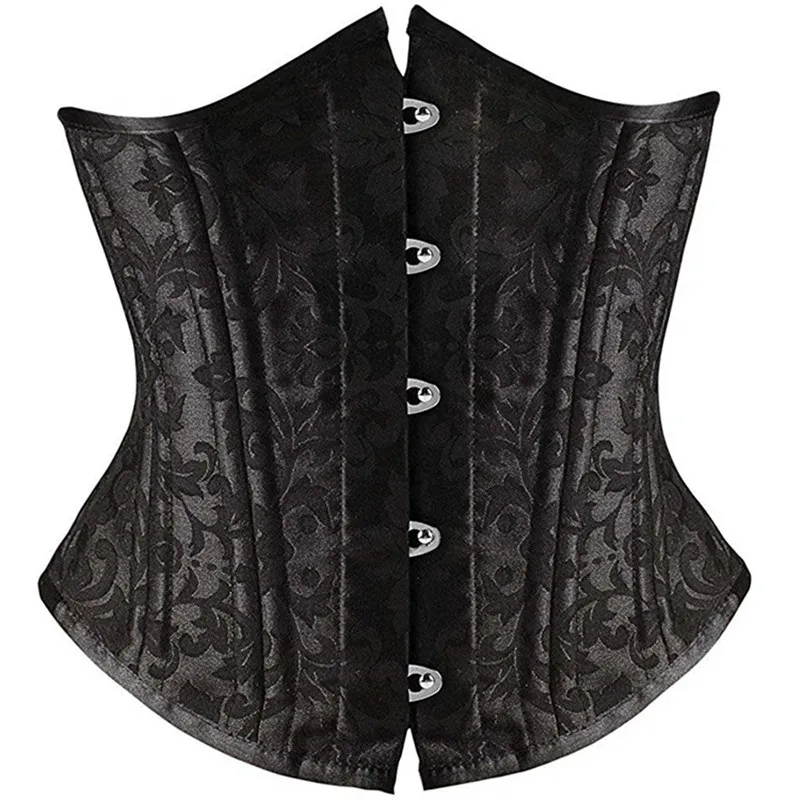 Cotton Jacquard Underbust Corset Hourglass Steel Bone Waist Trainer Gothic Bustier Plus Size Korse Sexy Corselet Women Lingerie
Cotton Jacquard Underbust Corset Hourglass Steel Bone Waist Trainer Gothic Bustier Plus Size Korse Sexy Corselet Women Lingerie