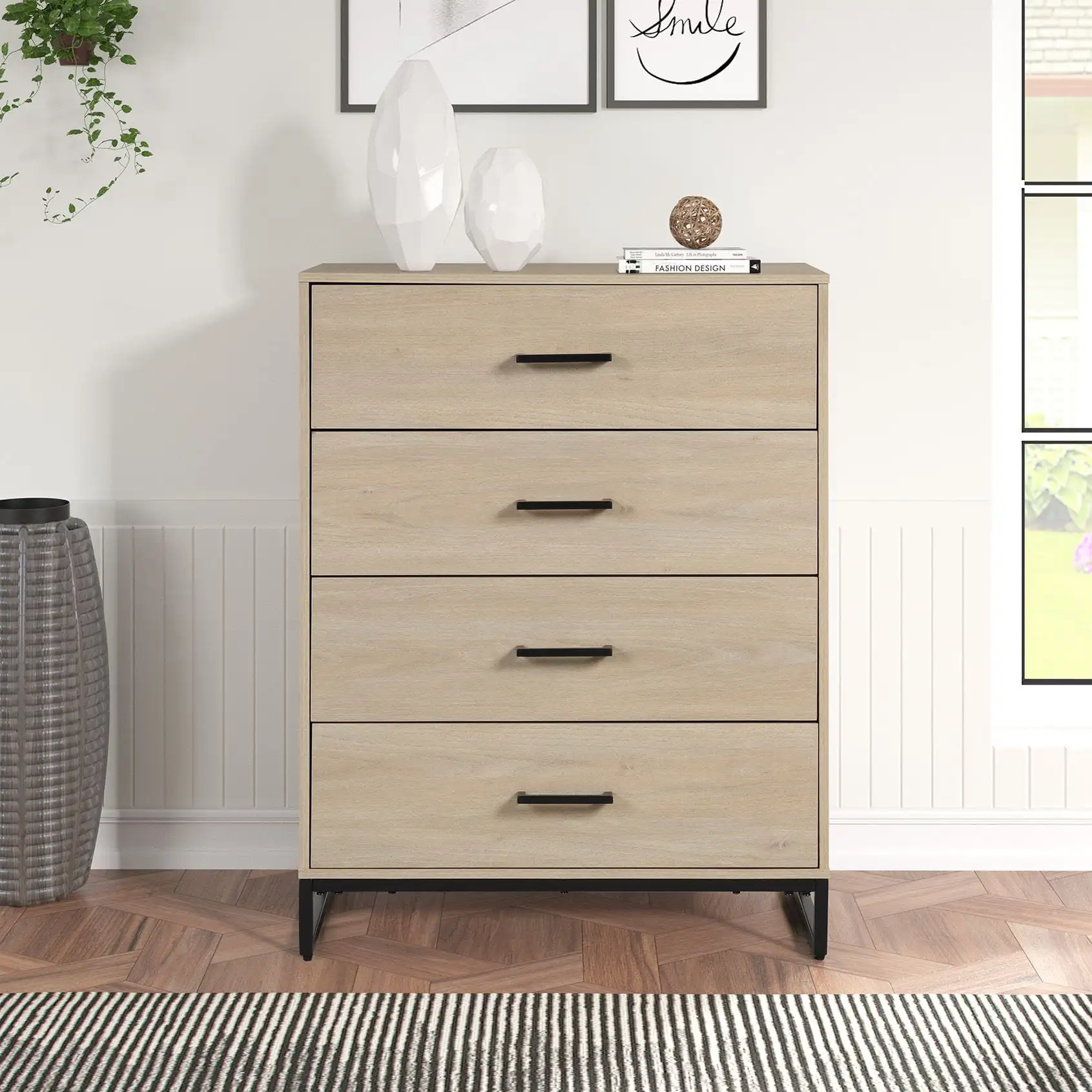 4 Drawers Dresser for Bedroom, Modern Wood Tall Chest, Storage Cabinet, Mid-Century Organizer Closet, Living Room, Hallway
4 Drawers Dresser for Bedroom, Modern Wood Tall Chest, Storage Cabinet, Mid-Century Organizer Closet, Living Room, Hallway