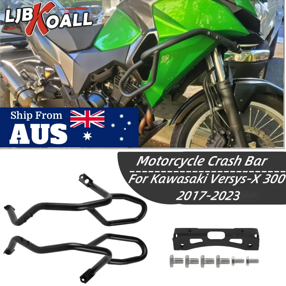 Защита двигателя Versys X300, защитный бампер для трассы Kawasaki Versys-X 300 ABS 2017-2024 2023, аксессуары для мотоциклов
Защита двигателя Versys X300, защитный бампер для трассы Kawasaki Versys-X 300 ABS 2017-2024 2023, аксессуары для мотоциклов