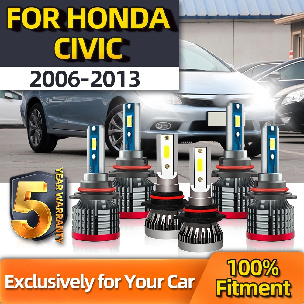 Crossfox H11 9005 9006 LED Headlight Fog Lamp Bulbs Combo High Low 6000K White For Honda Civic 2006 2007 2008 2009 2010-2013
Crossfox H11 9005 9006 LED Headlight Fog Lamp Bulbs Combo High Low 6000K White For Honda Civic 2006 2007 2008 2009 2010-2013