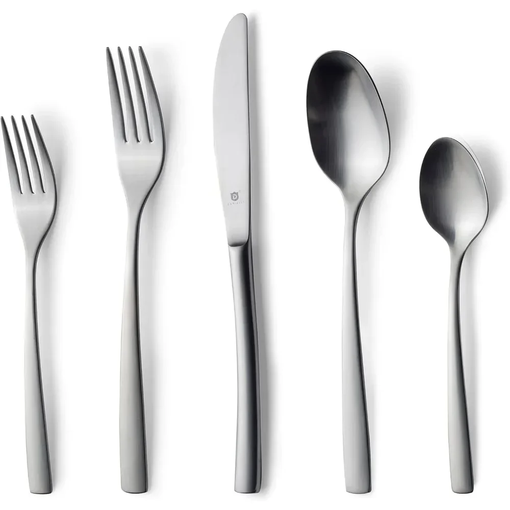 Kitchen Cutlery Set Matte Flatware Set Include Knife/Fork/Spoon & Long Teaspoon/Salad Fork Sleek Utensils for Kitchen Spoons Bar
Kitchen Cutlery Set Matte Flatware Set Include Knife/Fork/Spoon & Long Teaspoon/Salad Fork Sleek Utensils for Kitchen Spoons Bar