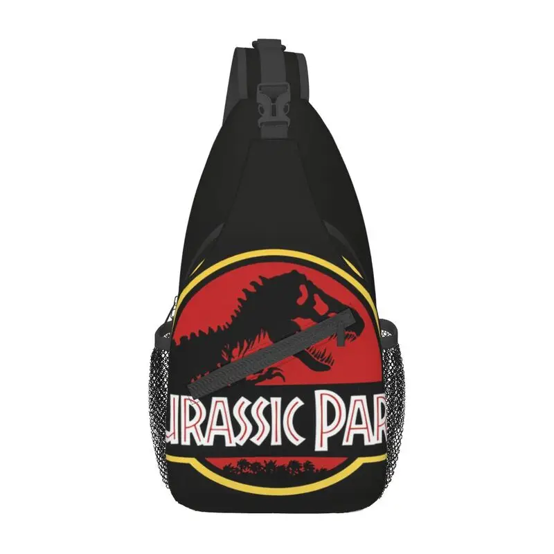 

Jurassic Park Sling Chest Bag Customized Sci Fi Dinosaur Crossbody Shoulder Backpack for Men Traveling Daypack