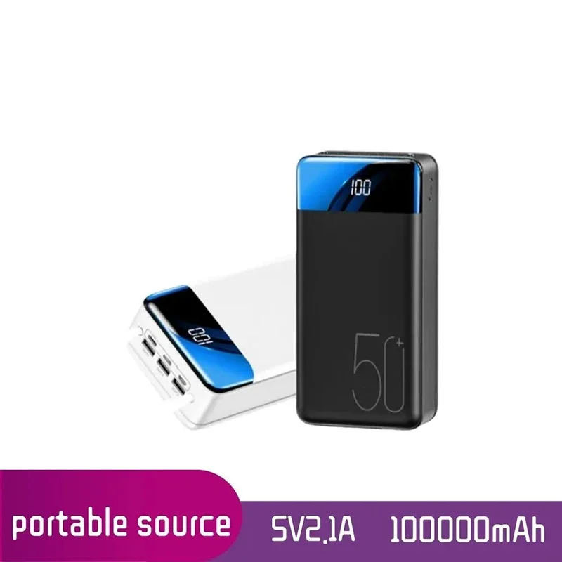 

100000 Mah Universal Mobile Charging Bank with 5V2.1A, Dual LED Lights and Three Inputs/outputs, Portable Charge