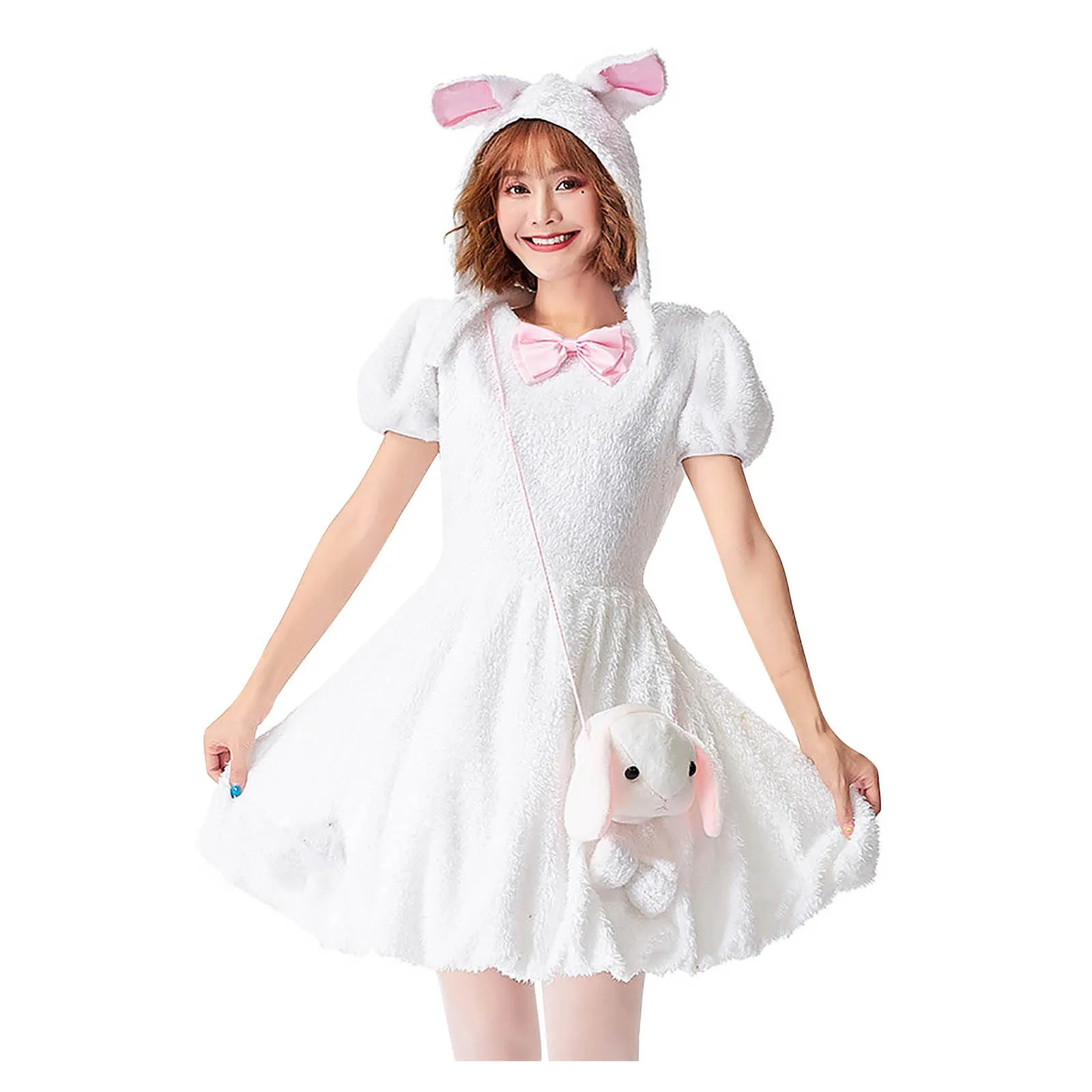 Women Cute Rabbit Performance Clothes Dress Hooded Suit Princess Dress Halloween Christmas Carnival Party Dress Up costume
Women Cute Rabbit Performance Clothes Dress Hooded Suit Princess Dress Halloween Christmas Carnival Party Dress Up costume
