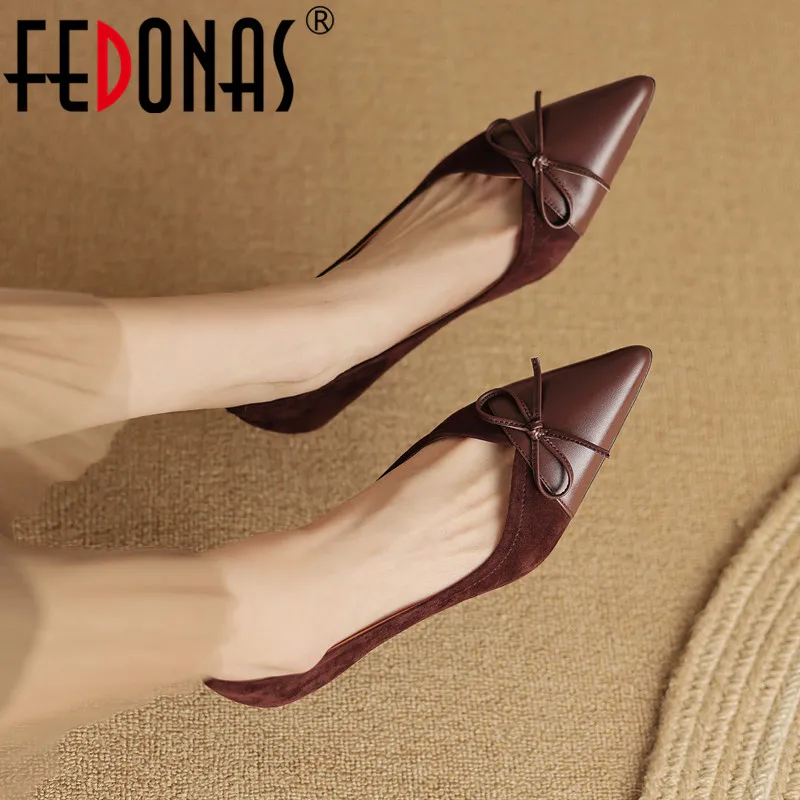 FEDONAS Thin High Heels Women Pumps Spring Summer Elegant Butterfly-Knot Pointed Toe Genuine Leather Office Ladies Shoes Woman
FEDONAS Thin High Heels Women Pumps Spring Summer Elegant Butterfly-Knot Pointed Toe Genuine Leather Office Ladies Shoes Woman