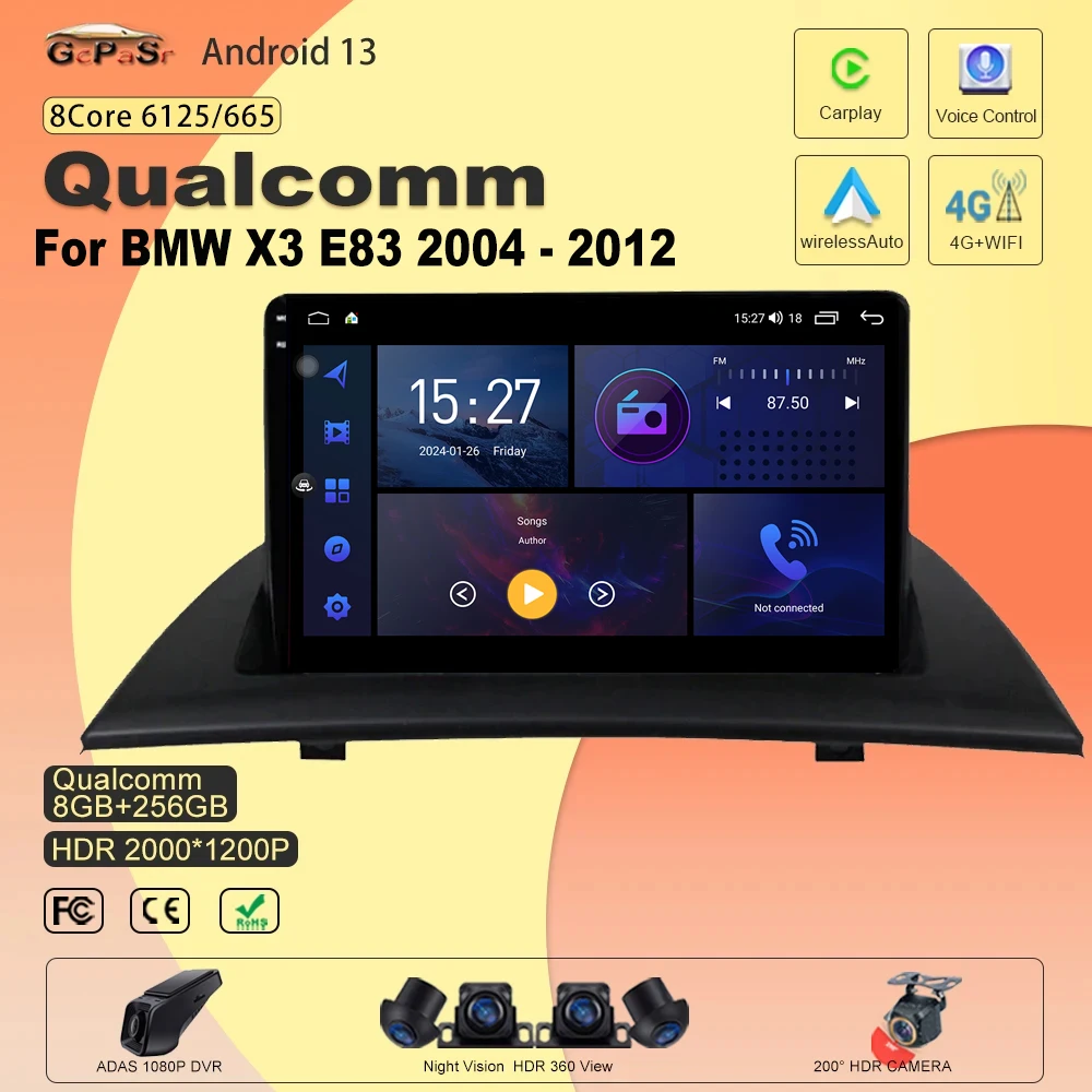 Автомагнитола для BMW X3 E83 2004 - 2012 Sprinter W906 W639, автомобильное радио, стерео, Android 13, высокопроизводительный ЦПУ плеер, GPS 
Автомагнитола для BMW X3 E83 2004 - 2012 Sprinter W906 W639, автомобильное радио, стерео, Android 13, высокопроизводительный ЦПУ плеер, GPS