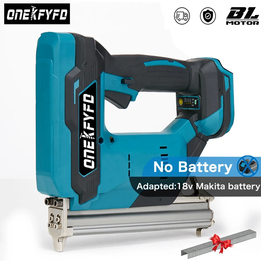 Brushless Electric 422J U Staples Wireless Nail Gun Stapler Nailer U-shape Nail Woodworking Tool For Makita 18V (No Battery)
Brushless Electric 422J U Staples Wireless Nail Gun Stapler Nailer U-shape Nail Woodworking Tool For Makita 18V (No Battery)