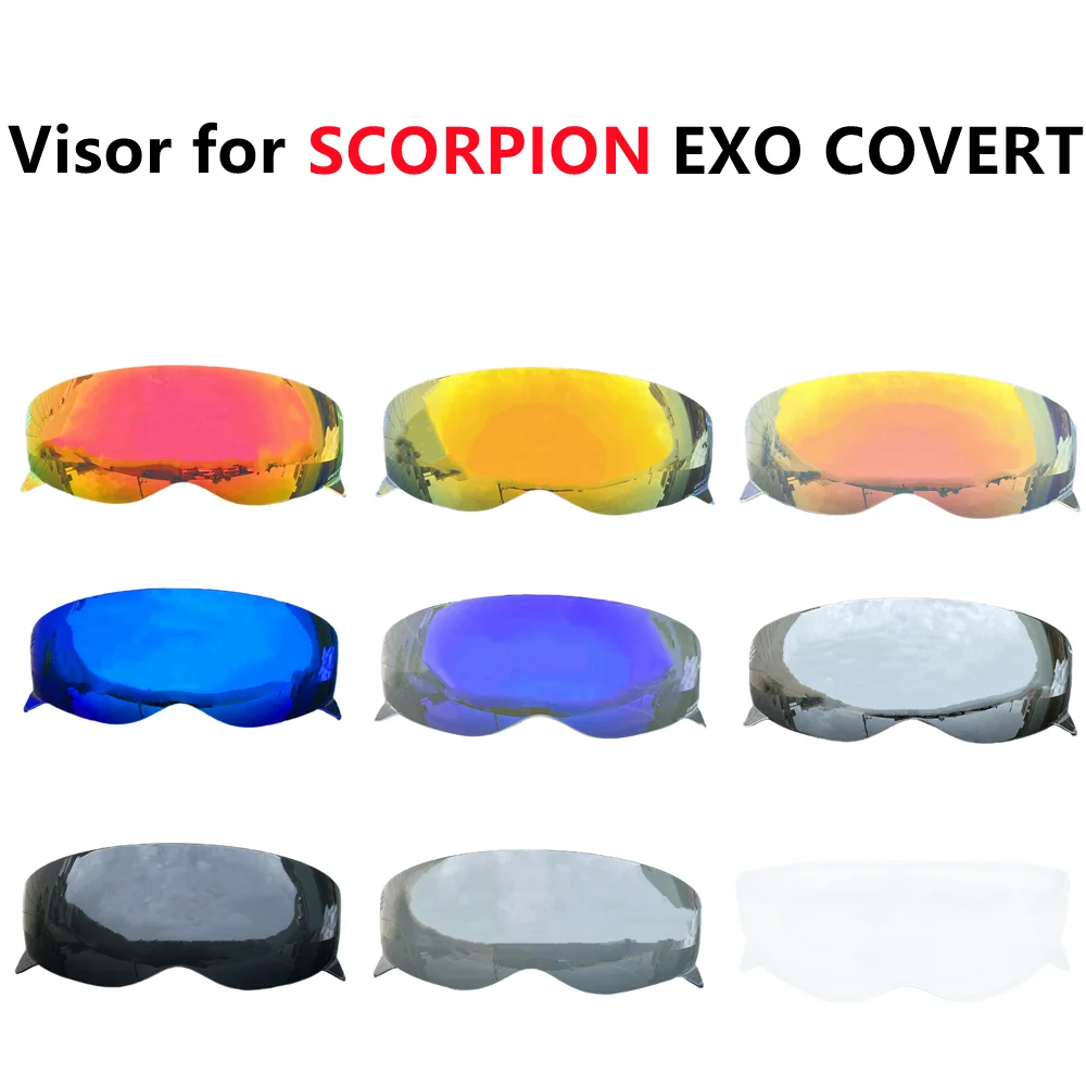 

Защитный шлем для Scorpion EXO Covert-X, защитный козырек для мотоцикла, защита от УФ лучей, высокопрочные цветные линзы для верховой езды