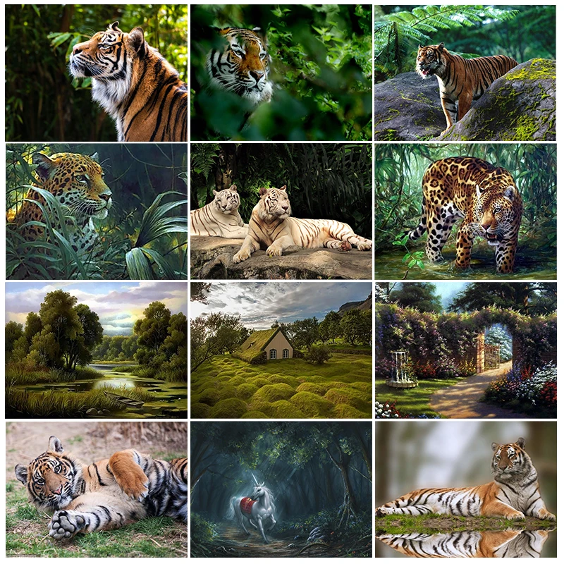 5D DIY Diamond Painting Tiger Lion Diamond Embroidery Full Rhinestone DIY Mosaic Animal Cross Stitch Kit Home Decor Gift
5D DIY Diamond Painting Tiger Lion Diamond Embroidery Full Rhinestone DIY Mosaic Animal Cross Stitch Kit Home Decor Gift