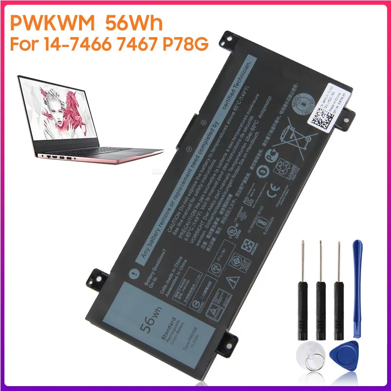 Original Battery PWKWM For DELL Inspiron14-7466 7467 7000 P78G D1745B/R 7467-D1545B/R Authentic Battery 56Wh
Original Battery PWKWM For DELL Inspiron14-7466 7467 7000 P78G D1745B/R 7467-D1545B/R Authentic Battery 56Wh