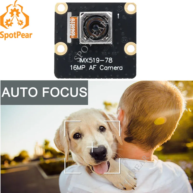 

Raspberry Pi camera Autofocus 16MP IMX519 HD Auto focus camera module IMX519-78 16MP AF Camera