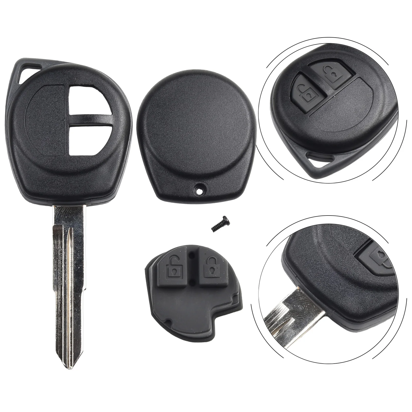 Shell Key Shell Accessories Anti-Broken Good Signal Parts Replacements SZ11R Blade 1 Pc 2 Buttons ABS For SUZUK
Shell Key Shell Accessories Anti-Broken Good Signal Parts Replacements SZ11R Blade 1 Pc 2 Buttons ABS For SUZUK