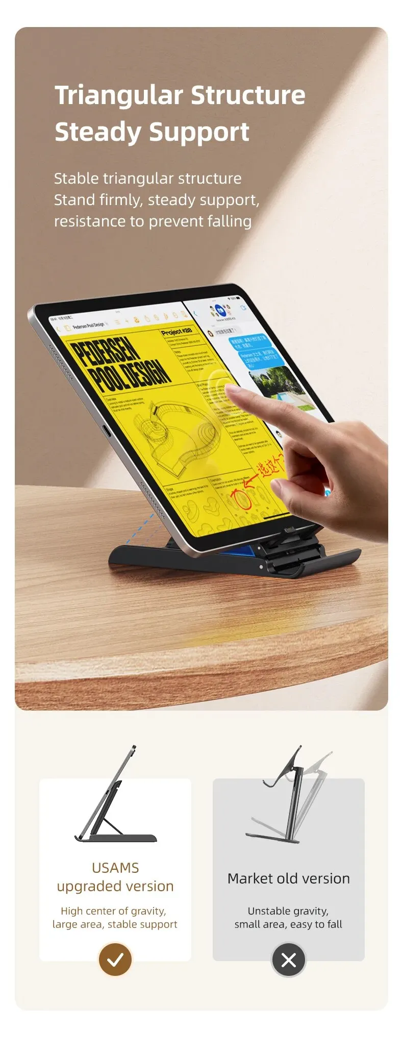 US-ZJ073 Telescopic Foldable Phablet Desktop Stand 6 Mallzona S7b88aa9a37ae41d09b5f36c52c3aac1fm US-ZJ073 Telescopic Foldable Phablet Desktop Stand Mallzona