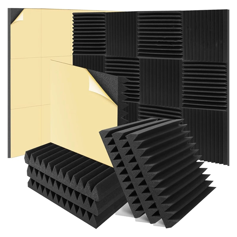 6 упаковок, акустическая панель 2X12X12 дюймов, самоклеящаяся клиновая акустическая пена высокой плотности
6 упаковок, акустическая панель 2X12X12 дюймов, самоклеящаяся клиновая акустическая пена высокой плотности
