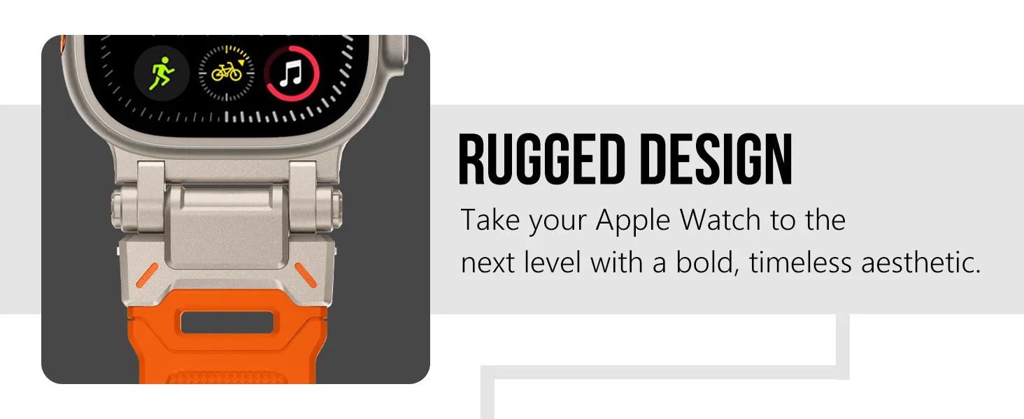 Silicone Strap For Apple Watch Ultra 2 Band 49mm 45mm 42mm Rugged metal+rubber Bracelet iWatch Series 10 9 6 5 7 8 SE bands 44mm Silicone Strap For Apple Watch Ultra 2 Band 49mm 45mm 42mm Rugged metal+rubber Bracelet iWatch Series 10 9 6 5 7 8 SE bands 44mm