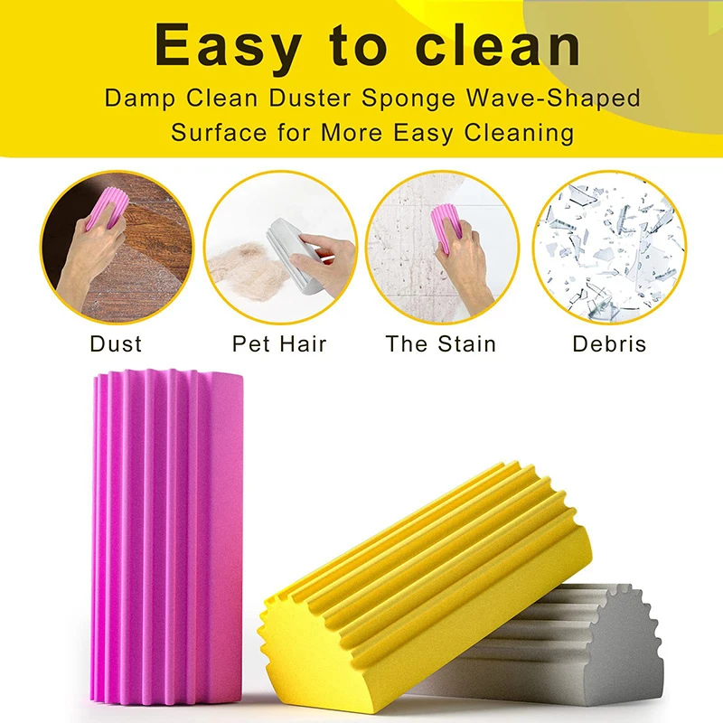 1 PC Damp Clean Duster Sponge, Sponge Cleaning Brush for Car, Duster for Cleaning Blinds, Glass, Baseboards, Vents, Railings
1 PC Damp Clean Duster Sponge, Sponge Cleaning Brush for Car, Duster for Cleaning Blinds, Glass, Baseboards, Vents, Railings