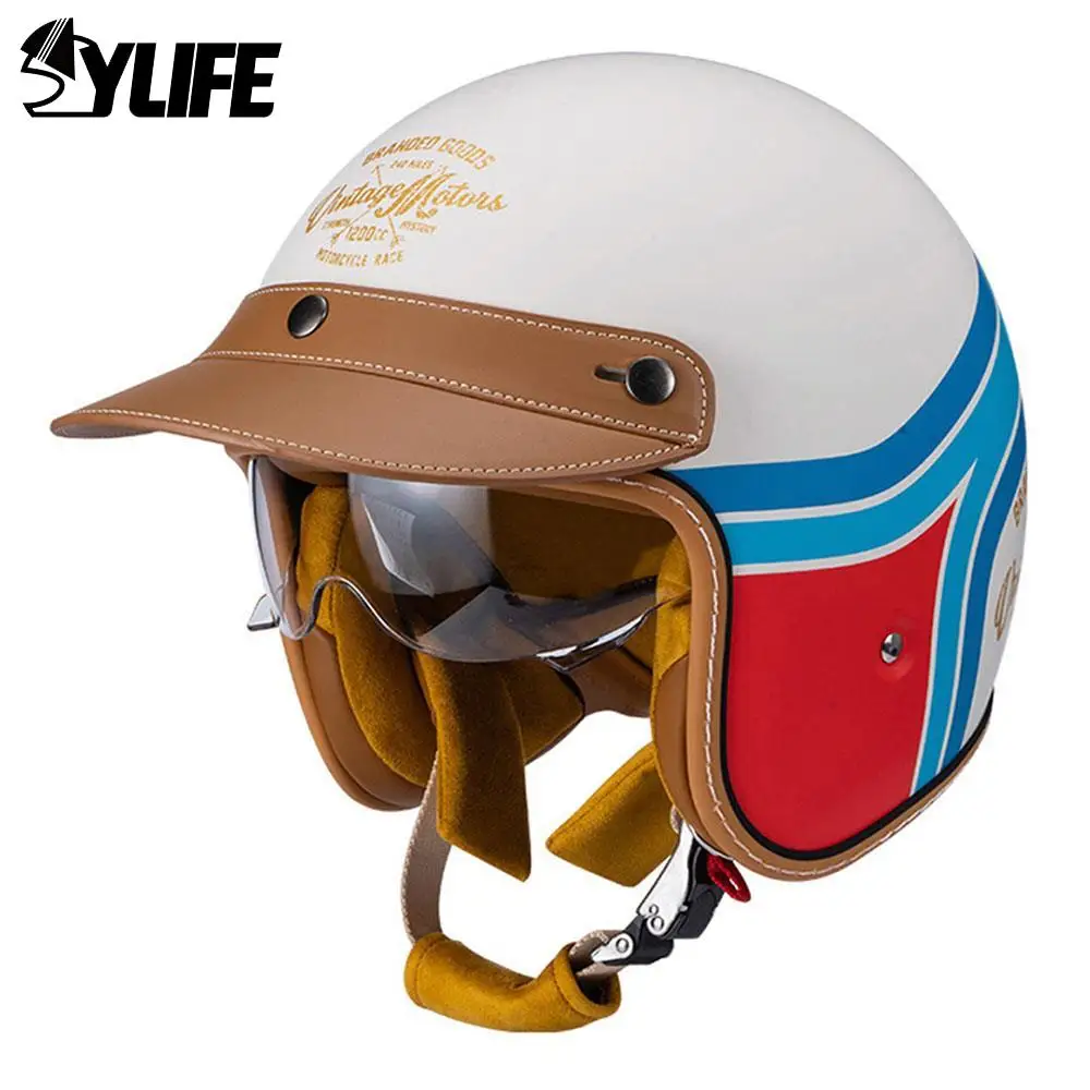 Helmet Motorcycle Windshield HD Visors Moto Helmet Open Face Helmet Scooter Fashion Cycling Helmet DOT Certification Men Women
Helmet Motorcycle Windshield HD Visors Moto Helmet Open Face Helmet Scooter Fashion Cycling Helmet DOT Certification Men Women