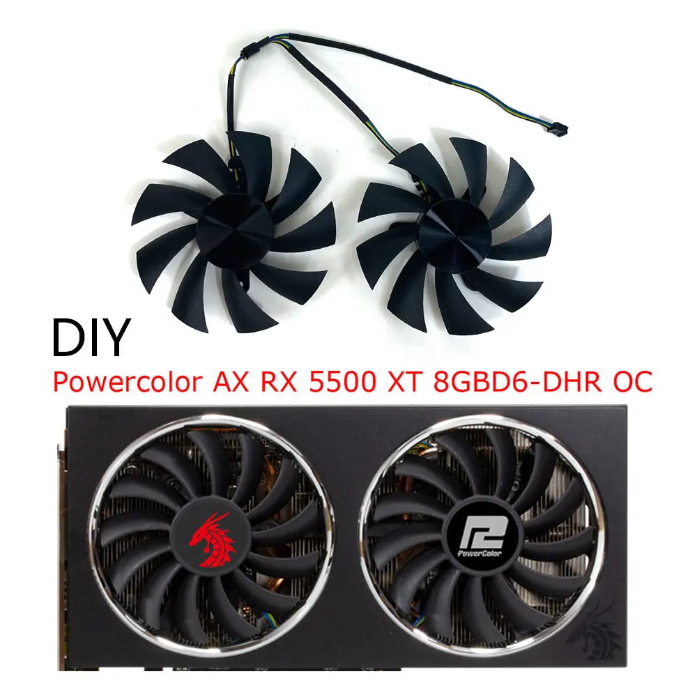 2Pcs/Set PLA09215B12H,GPU VGA Cooler,Video Card Fan,For Powercolor RX5500XT AXRX 5500 XT 8GBD6-DHR OC,Graphics Card Cooling
2Pcs/Set PLA09215B12H,GPU VGA Cooler,Video Card Fan,For Powercolor RX5500XT AXRX 5500 XT 8GBD6-DHR OC,Graphics Card Cooling