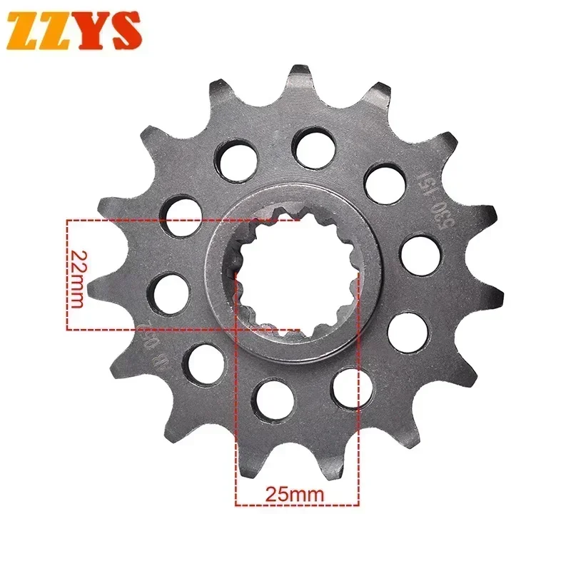 

530 15T 15 Tooth Front Sprocket Gear Staring Wheel Cam For Ducati Road 1260 Multistrada Pikes Peak 1260 2018 2019 2020 2021 2022