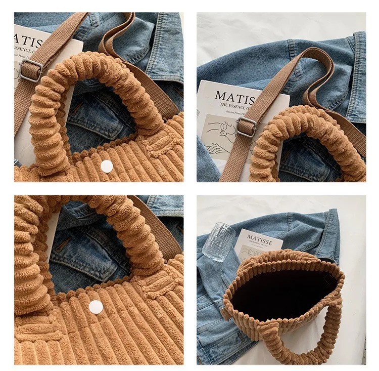 Fashion Corduroy Women's Bag, Trend New Handbags Niche Versatile Bucket Shoulder Bags Female Nylon Button Crossbody Bags 3 Mallzona S7b91837b72af46d88e88f00678031a84p Fashion Corduroy Women's Bag, Trend New Handbags Niche Versatile Bucket Shoulder Bags Female Nylon Button Crossbody Bags Mallzona