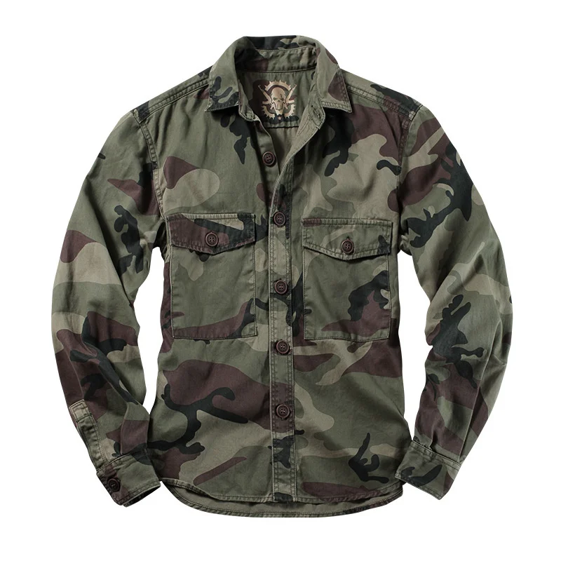 Men's Military Camouflage Cargo Jacket Outdoor Jungle Work Camo Outerwear Casual Coat for Male
Men's Military Camouflage Cargo Jacket Outdoor Jungle Work Camo Outerwear Casual Coat for Male