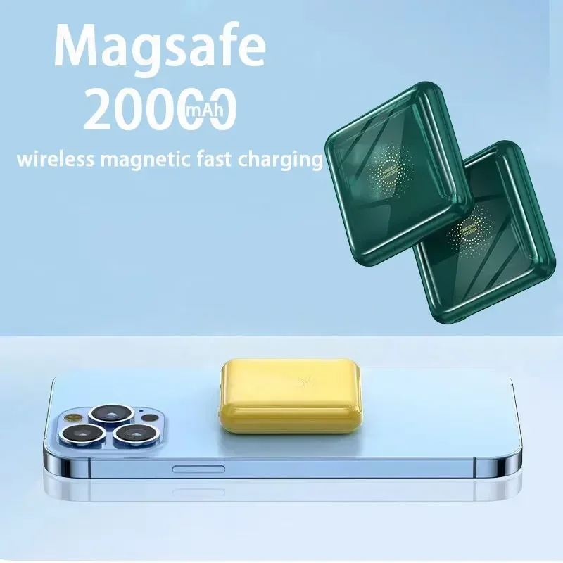 Mini Magsafe Power Bank 50000mAh Compact Portable Mobile Phone External Power Supply Wireless Fast Charging Magnetic Power Bank
Mini Magsafe Power Bank 50000mAh Compact Portable Mobile Phone External Power Supply Wireless Fast Charging Magnetic Power Bank
