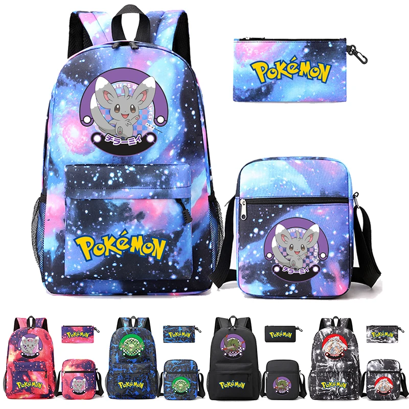 

Рюкзак Bandai в стиле аниме «Покемон», школьный ранец для подростков, сумка для мальчиков и девочек с рисунком Чармандера, вместительная мультяшная сумка
