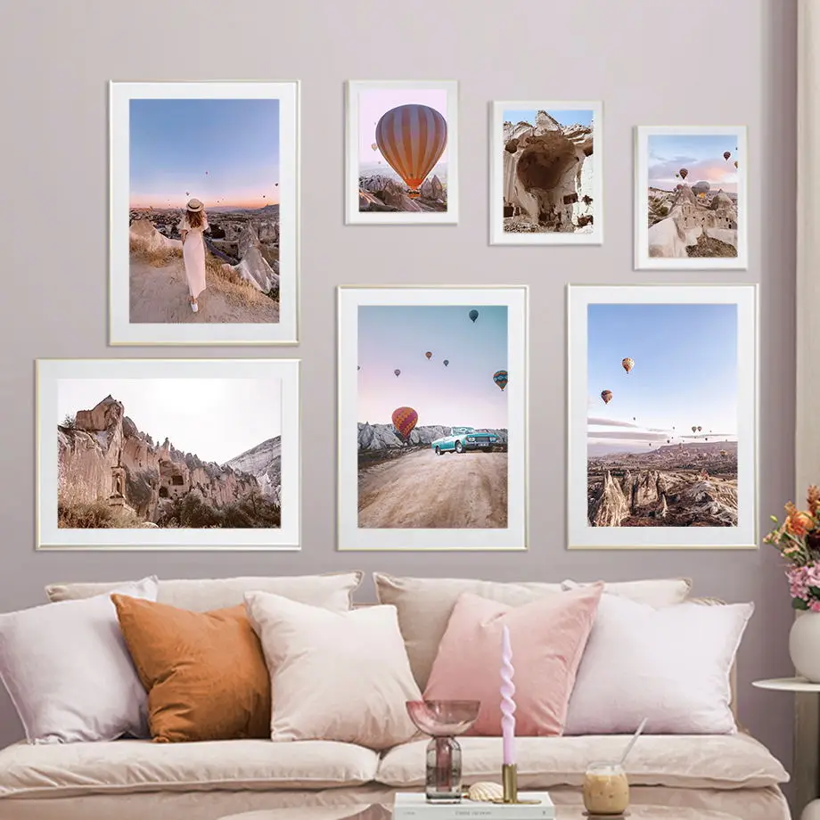 Cappadocia Hot Air Balloon Pigeon House Stone Forest Wall Art Print Canvas Painting Nordic Poster Pictures For Living Room Decor
Cappadocia Hot Air Balloon Pigeon House Stone Forest Wall Art Print Canvas Painting Nordic Poster Pictures For Living Room Decor