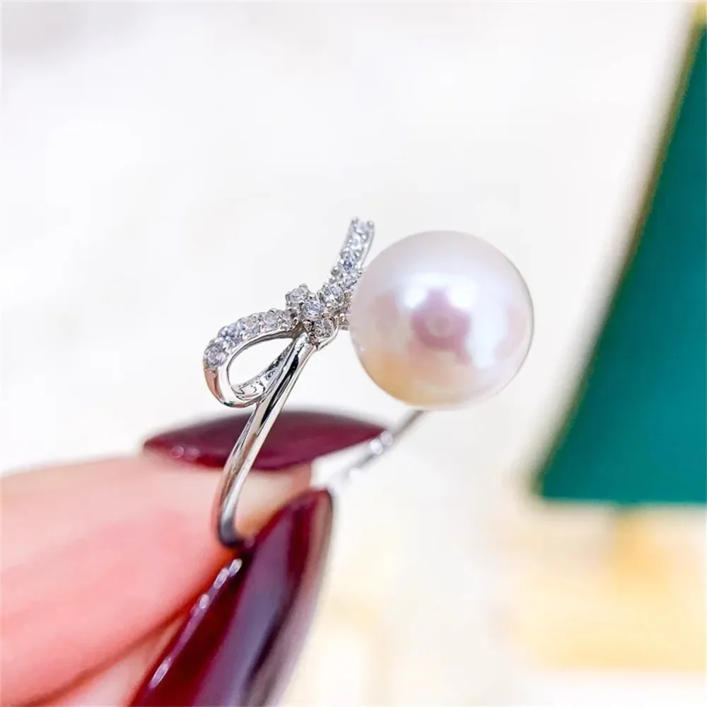 DIY Pearl Gadgets S925 Sterling Silver Ring Empty Holder K Gold Edition Finger Ring Silver Jewelry Set Fit 6-8mm Round Flat Bead
DIY Pearl Gadgets S925 Sterling Silver Ring Empty Holder K Gold Edition Finger Ring Silver Jewelry Set Fit 6-8mm Round Flat Bead
