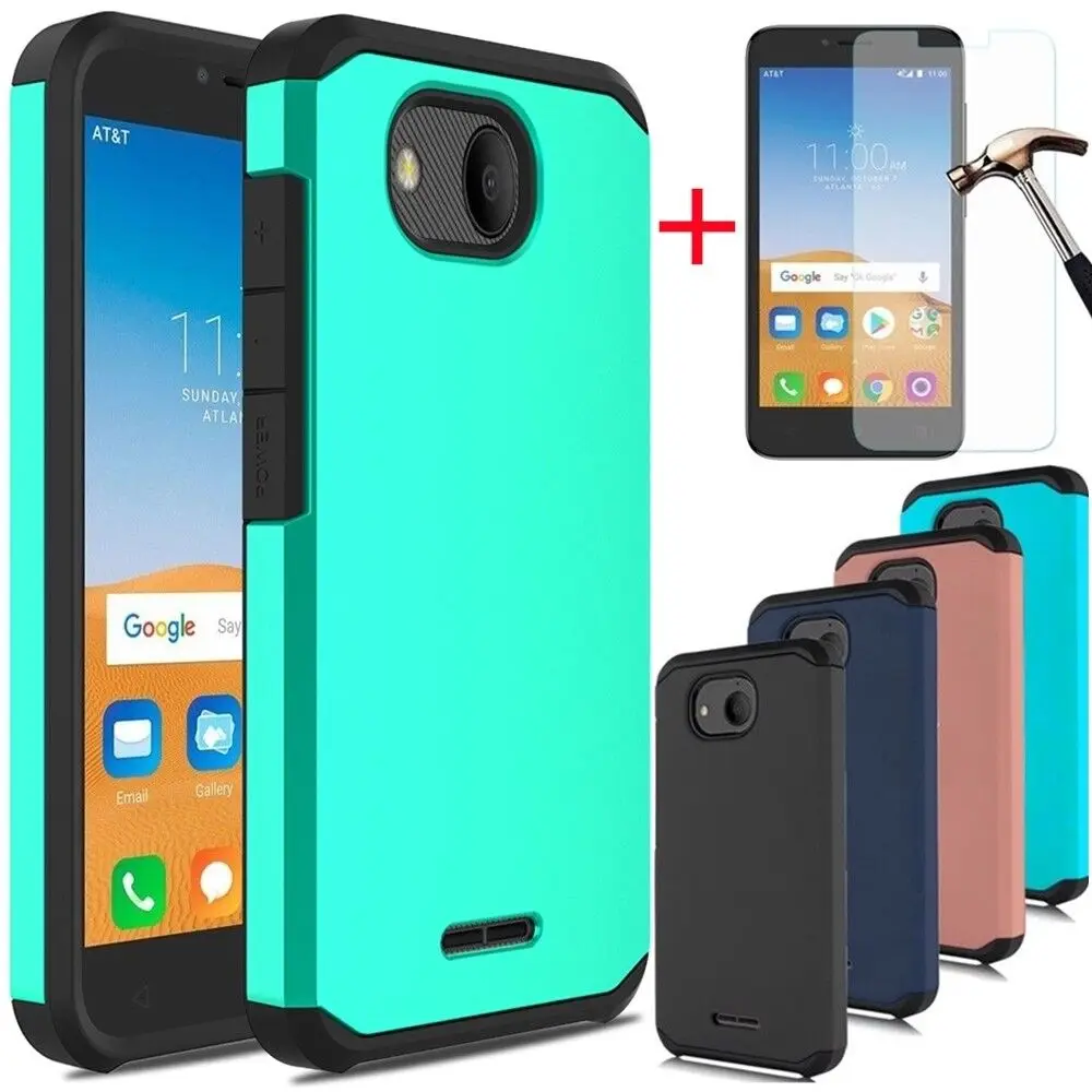 For Alcatel Tetra/5041C/6753B Shockproof Armor Bumper Rubber Cover Case+Tempered Glass Screen Protector
For Alcatel Tetra/5041C/6753B Shockproof Armor Bumper Rubber Cover Case+Tempered Glass Screen Protector
