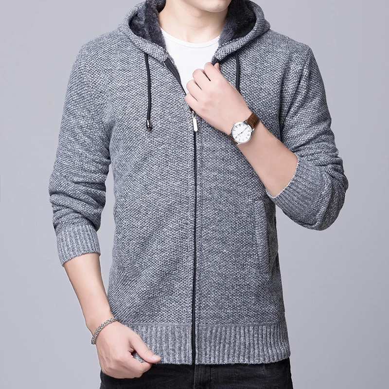 Men's Winter Fleece Warm Sweatercoat Hooded Thick Sweaters Jackets Fashion Knitted Cardigan Male Casual Zipper M-3XL
Men's Winter Fleece Warm Sweatercoat Hooded Thick Sweaters Jackets Fashion Knitted Cardigan Male Casual Zipper M-3XL