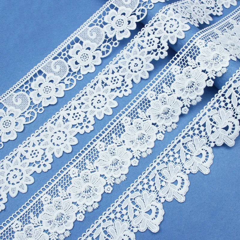 5Yards White Cotton Embroidered Lace Trim Ribbons Fabric DIY Sewing Handmade Craft Materials Clothes Wedding Party Accessories
5Yards White Cotton Embroidered Lace Trim Ribbons Fabric DIY Sewing Handmade Craft Materials Clothes Wedding Party Accessories