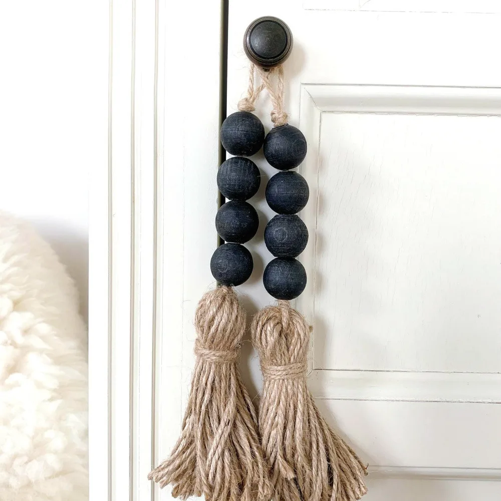 1pc Farmhouse Beads Closet Door Handle With Tassels Decoration Natural Wooden Bead Wedding Vase Ornament Home Decoration
1pc Farmhouse Beads Closet Door Handle With Tassels Decoration Natural Wooden Bead Wedding Vase Ornament Home Decoration