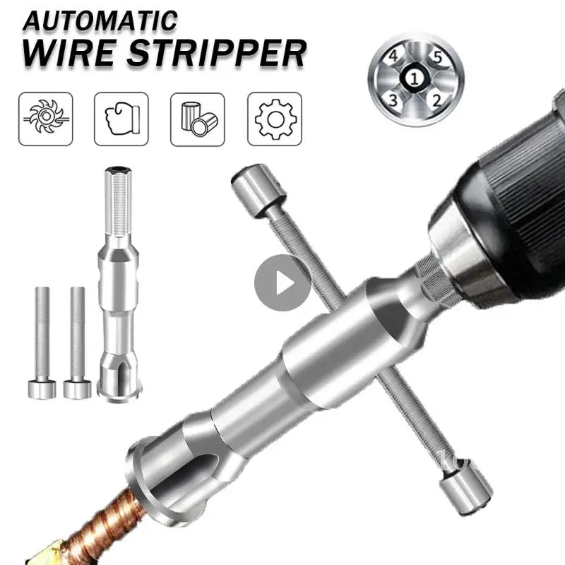 Wire Stripper Automatic Tool Twisted Wire Cable Peeling Twisting Connector Electrician Stripping Artifact Hand Tools
Wire Stripper Automatic Tool Twisted Wire Cable Peeling Twisting Connector Electrician Stripping Artifact Hand Tools