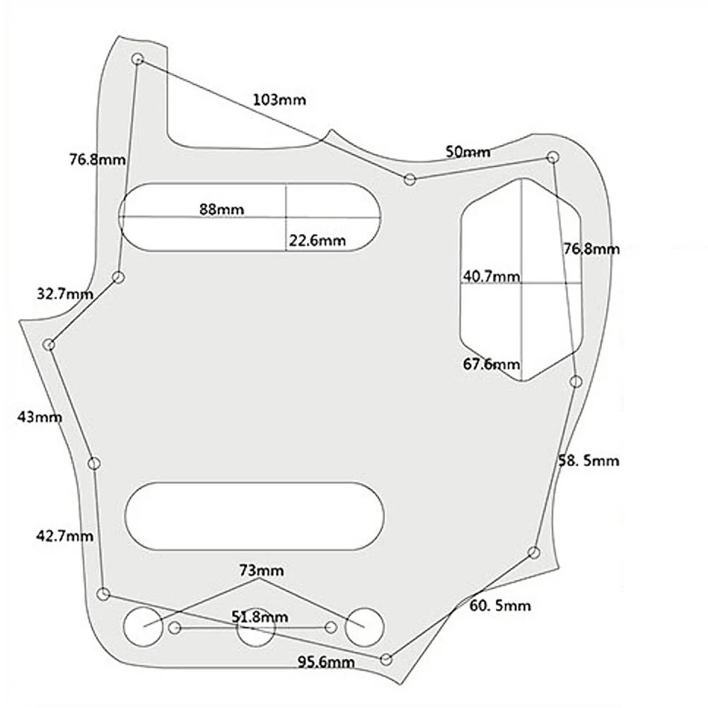Guitar Pickguard Transform Your For Jaguar Electric Guitar with a New Pickguard 10 Holes Multiple Color Choices
Guitar Pickguard Transform Your For Jaguar Electric Guitar with a New Pickguard 10 Holes Multiple Color Choices