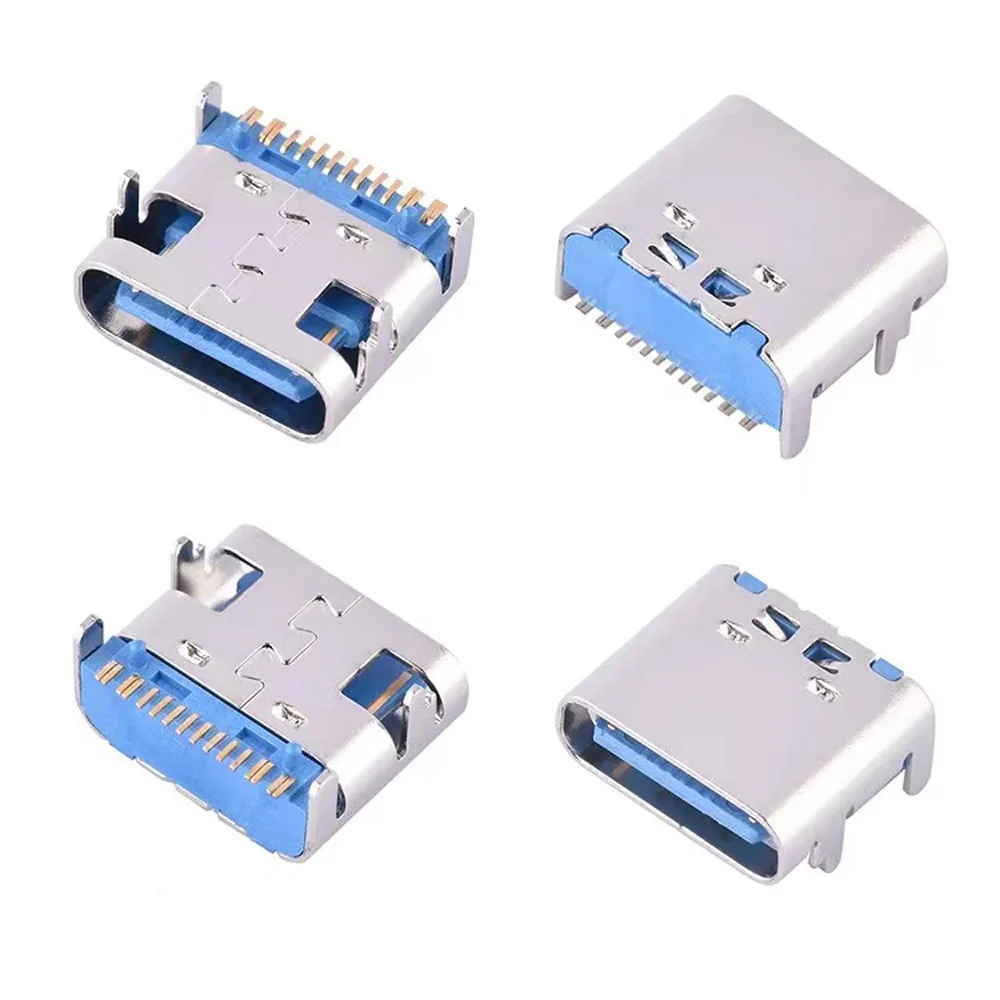100PCS Type C 5A female seat 3.1 TYPE-C 16PIN single-row SMT four-pin plug-in board type-c double-sided High conductivity copper
100PCS Type C 5A female seat 3.1 TYPE-C 16PIN single-row SMT four-pin plug-in board type-c double-sided High conductivity copper