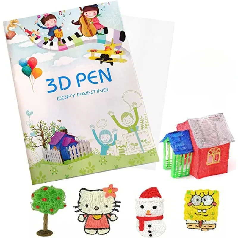 3D Pen Drawing Book Suitable for 3D Children's Printing Pen Reusable 40 Patterns Transparent Board Painting Graffiti Template
3D Pen Drawing Book Suitable for 3D Children's Printing Pen Reusable 40 Patterns Transparent Board Painting Graffiti Template